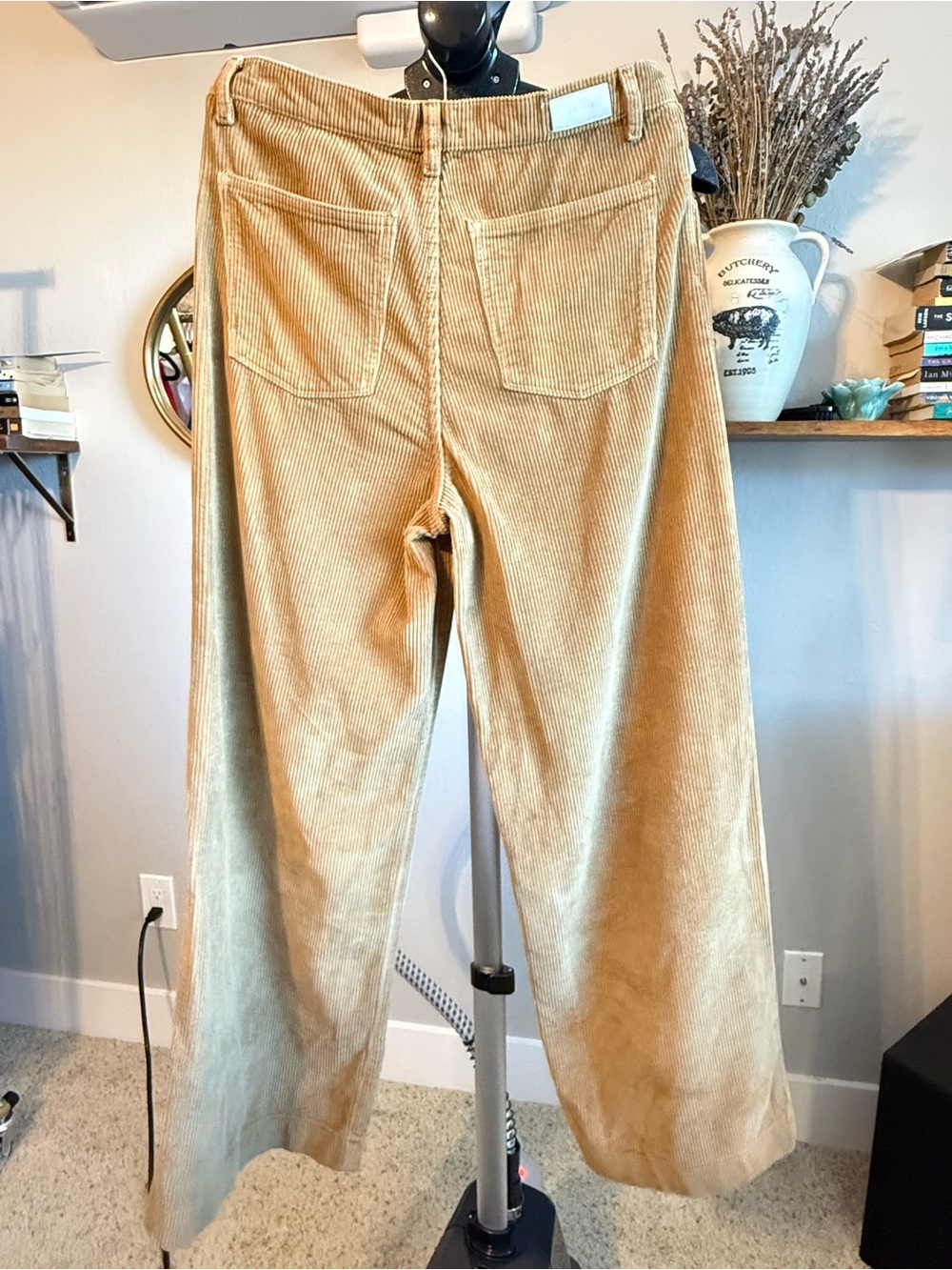 DL1961 Zoie Wide Leg Corduroy Pants Amaretti Size 28 NWOT - Picture 3 of 7